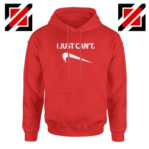 Funny Parody Slogan Nike Red Hoodie
