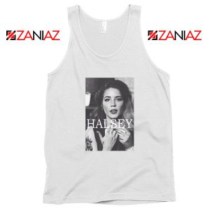 Halsey Singer Poster White Tank Top