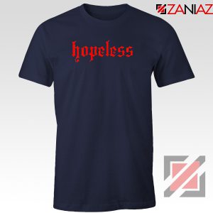 Hopeless Lyrics Navy Blue Tshirt