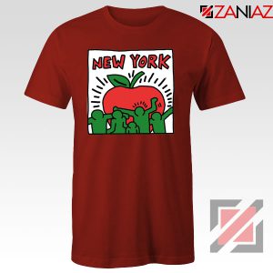 Keith Haring Graffiti New York Red Tshirt