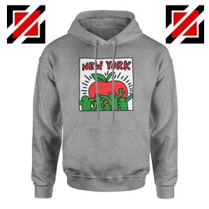 Keith Haring Graffiti New York Sport Grey Hoodie