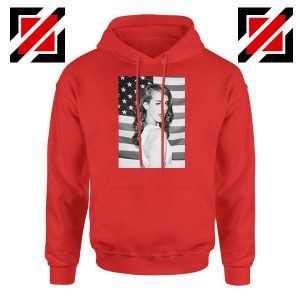 Lana Del Rey American Flag Red Hoodie