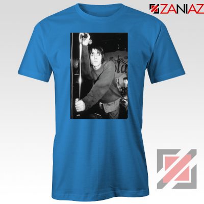 Liam Gallagher Singer Blue Tshirt