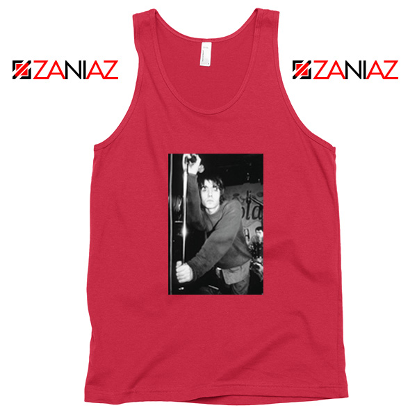 Liam Gallagher Singer Red Tank Top