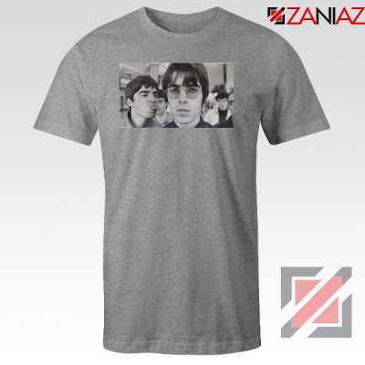 Liam and Noel Gallagher Sport Grey Tshirt