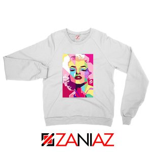 Marilyn Monroe White Sweatshirt