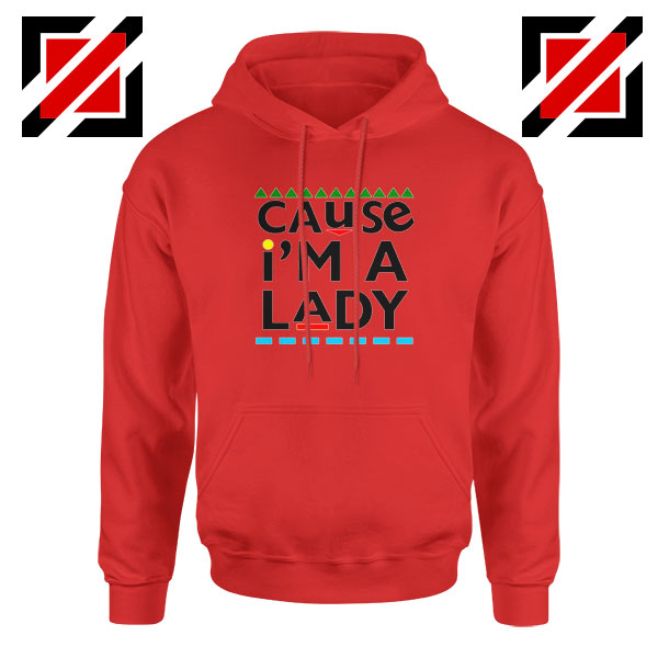 Martin Lawrence Cause I am A Lady Red Hoodie