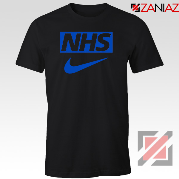 NHS Nike Parody Black Tshirt