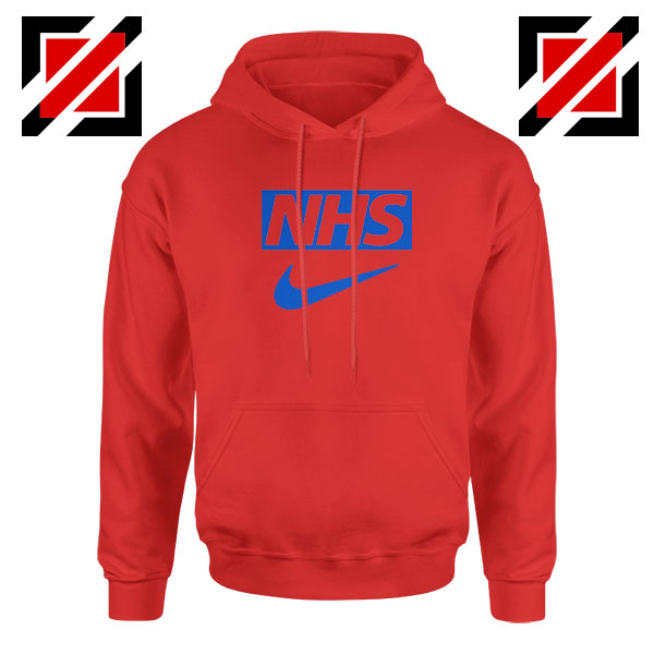 NHS Nike Parody Red Hoodie