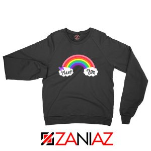 NHS Rainbow Thank You Black Sweatshirt