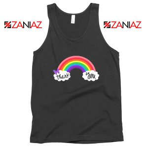 NHS Rainbow Thank You Black Tank Top