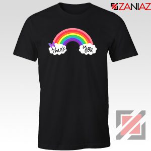 NHS Rainbow Thank You Black Tshirt