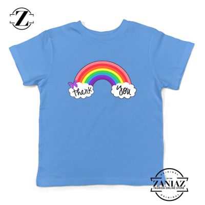 NHS Rainbow Thank You Blue Kids Tshirt