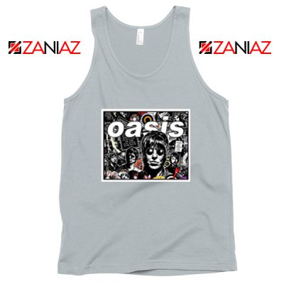 Oasis Band Collage Sport Grey Tank Top