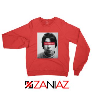 Oasis Band Live Forever Red Sweatshirt