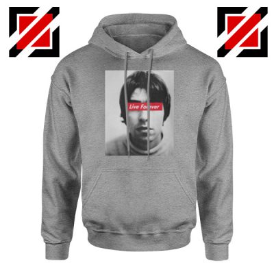 Oasis Band Live Forever Sport Grey Hoodie