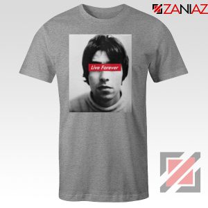 Oasis Band Live Forever Sport Grey Tshirt