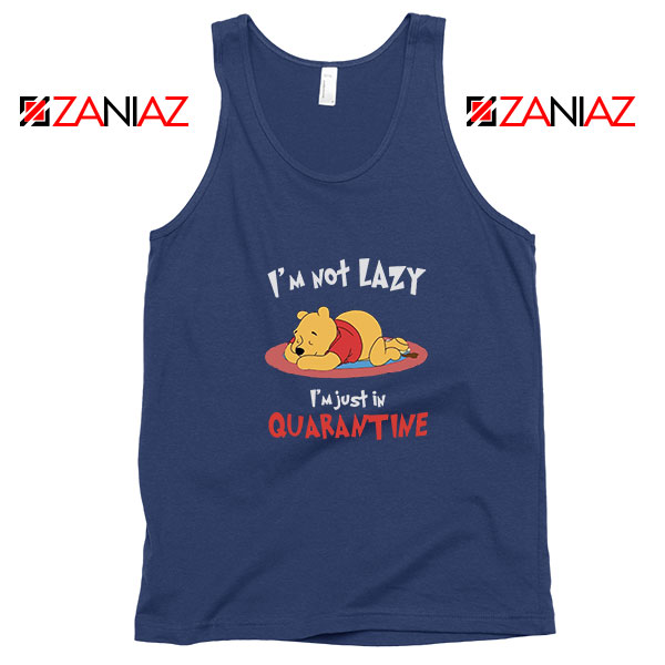 Pooh Quarantine Navy Blue Tank Top