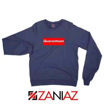Quaranteam Pandemic 2020 Navy Blue Sweatshirt