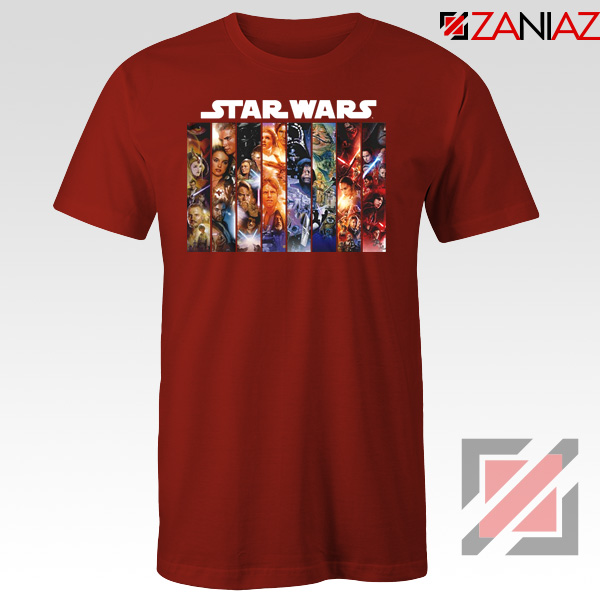 Skywalker Saga Posters Red Tshirt