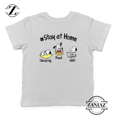 Snoopy Stay Home Kids Tshirt