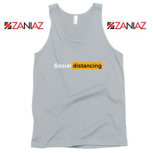 Social Distancing Pandemic Sport grey Tank Top