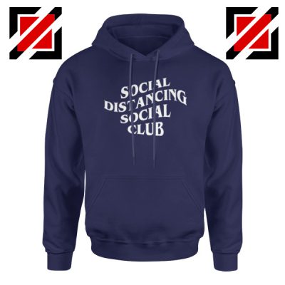 Social Distancing Social Club Navy Blue Hoodie