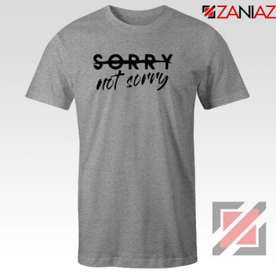 Sorry Not Sorry Lyrics Sport Grey Tshirt