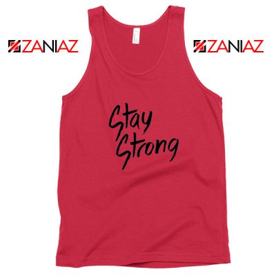 Stay Strong Demi Lovato Red Tank Top