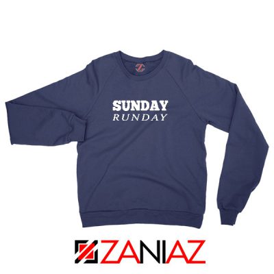 Sunday Runday Navy Blue Sweatshirt