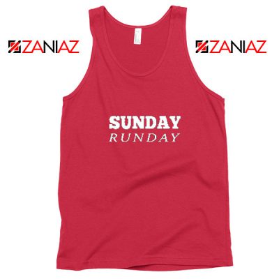 Sunday Runday Red Tank Top