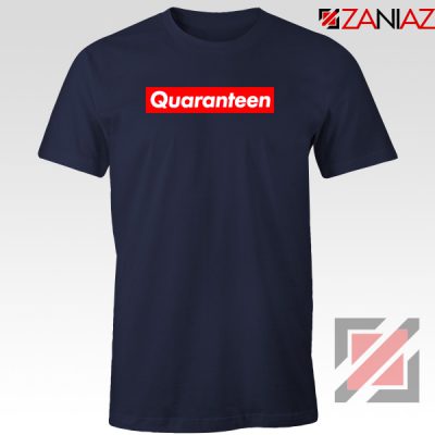 Supreme Quarantine Navy Blue Tshirt
