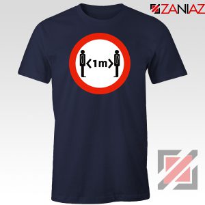 Time Keep Distance Navy Blue Tshirt