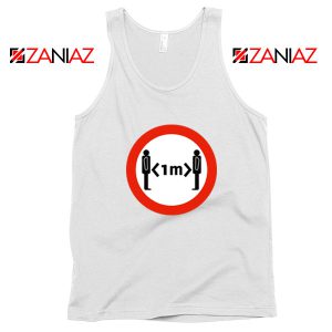 Time Keep Distance White Tank Top