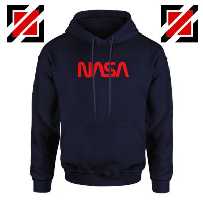 Vintage NASA Logo Navy Blue Hoodie