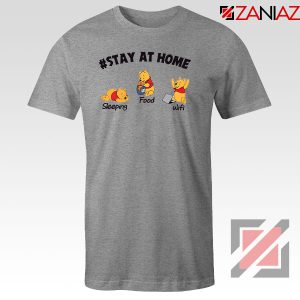 Winnie The Pooh Stay Home Sport Grey Tshirt