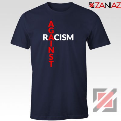 Against Racism Navy Blue Tshirt