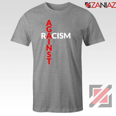 Against Racism Sport Grey Tshirt
