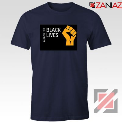 Asians For Black Lives Navy Blue Tshirt