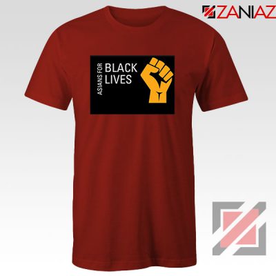 Asians For Black Lives Red Tshirt