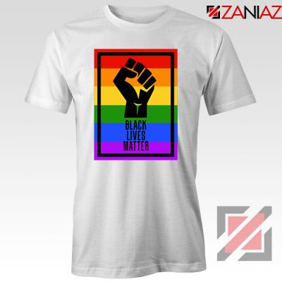 BLM Fist Rainbow Tshirt