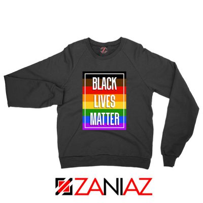 BLM POC Rainbow Black Sweatshirt