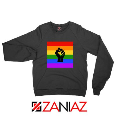 BLM Pride Rainbow Black Sweatshirt