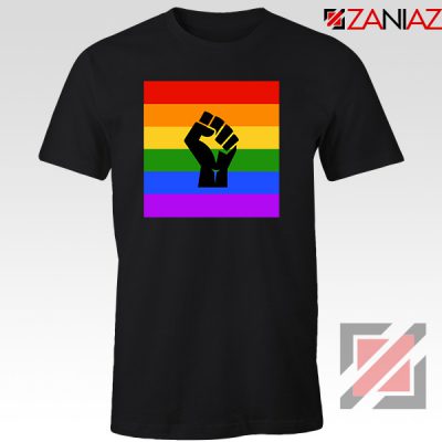 BLM Pride Rainbow Black Tshirt