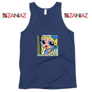 Bubbles Character Navy Blue Tank Top