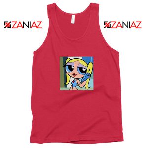 Bubbles Character Red Tank Top