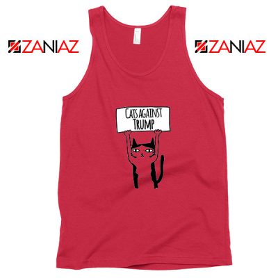 Cats Against Trump Red Tank Top