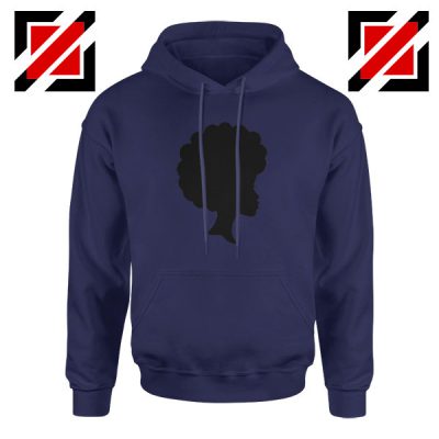 Cheap Afro Woman Navy Blue Hoodie
