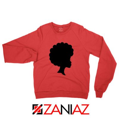 Cheap Afro Woman Red Sweatshirt