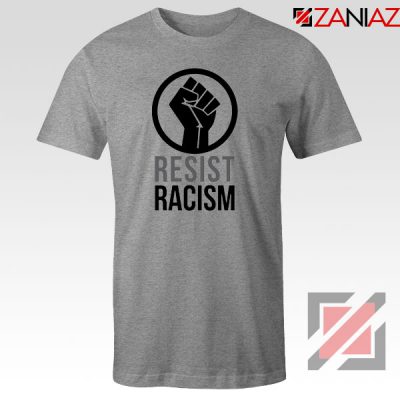 Cheap Resist Racism Sport Grey Tshirt